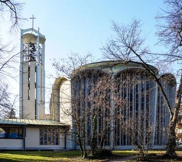 Quelle: Archiv der Evangelischen Pfarrgemeinde Nord Freiburg Ludwigskirche Außenansicht